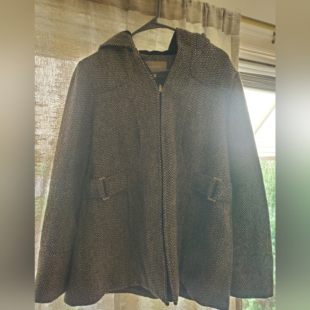 Womens Brown Tweed Jacket